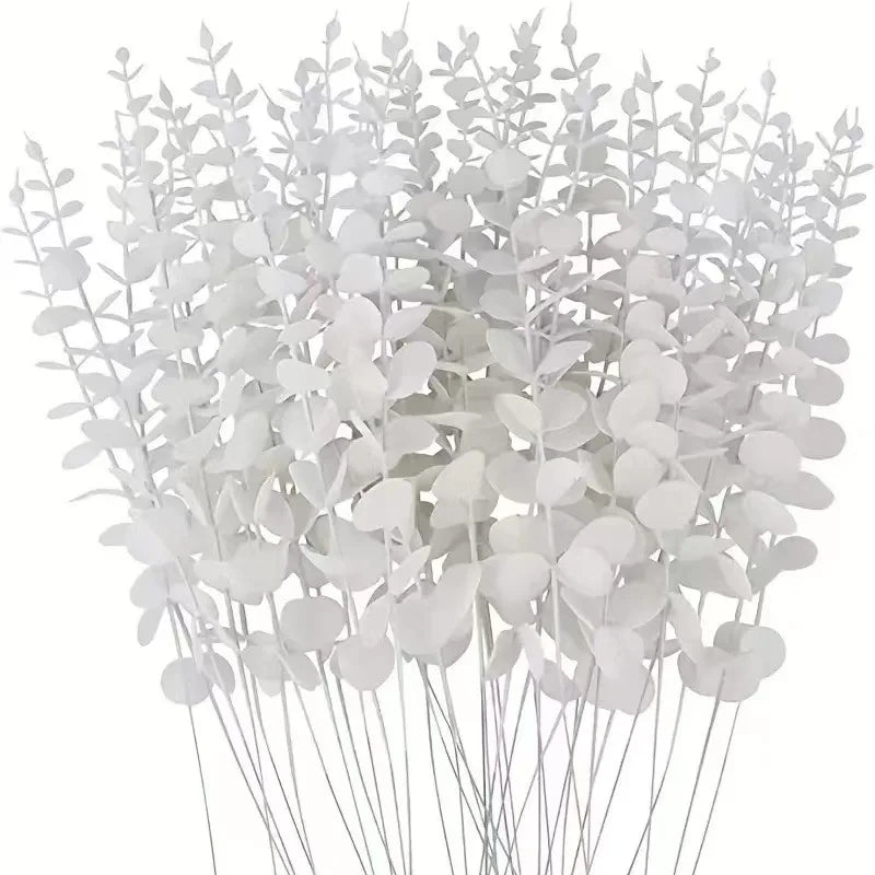 Feuilles d'eucalyptus artificielles.