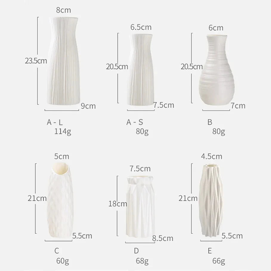 Vase en plastique.