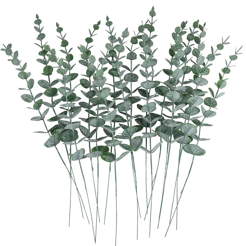Feuilles d'eucalyptus artificielles.