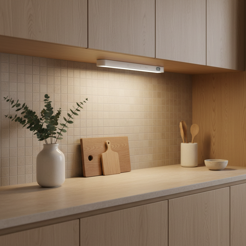 Lampe d'armoire avec capteur de mouvement