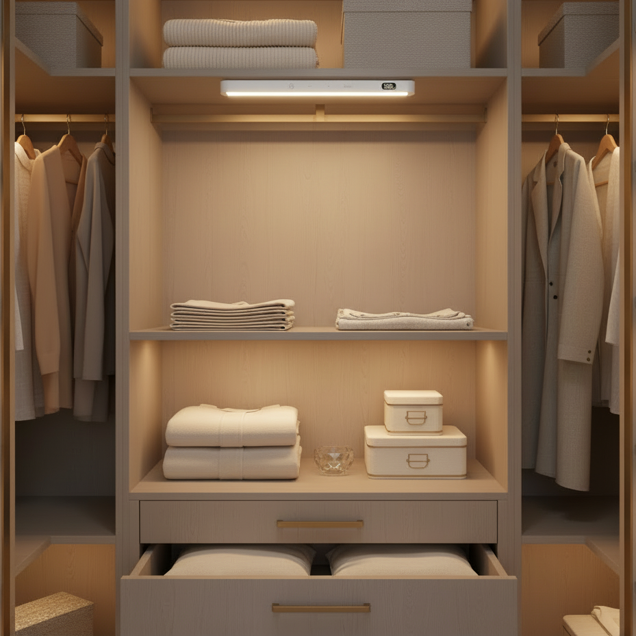 Lampe d'armoire avec capteur de mouvement