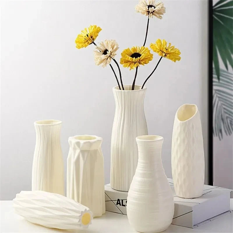 Vase en plastique.