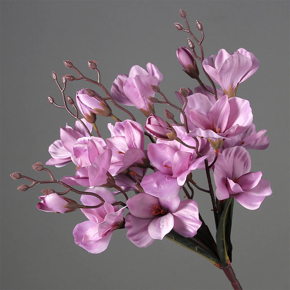 Fleurs d'orchidées artificielles à 5 branches