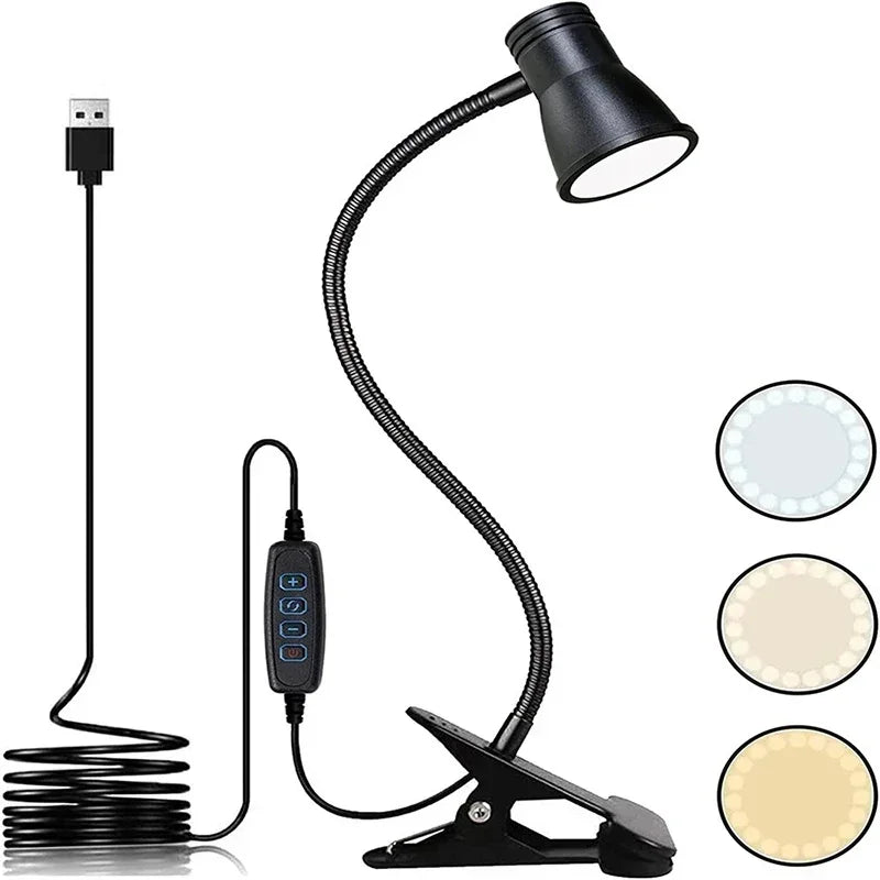 Lampe de bureau attachable